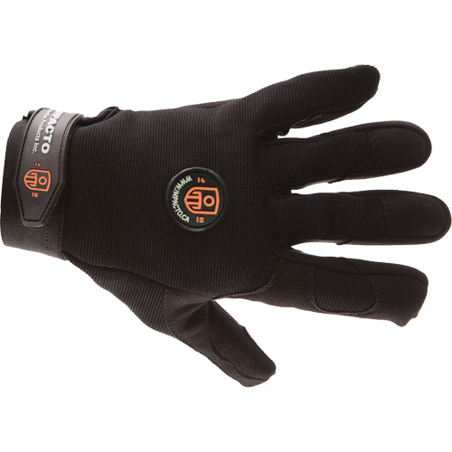 Mechanic Anti-Impact Gloves, 7/Small, Synthetic/Suede Palm, Elastic/Hook & Loop Cuff Dufferin Supply