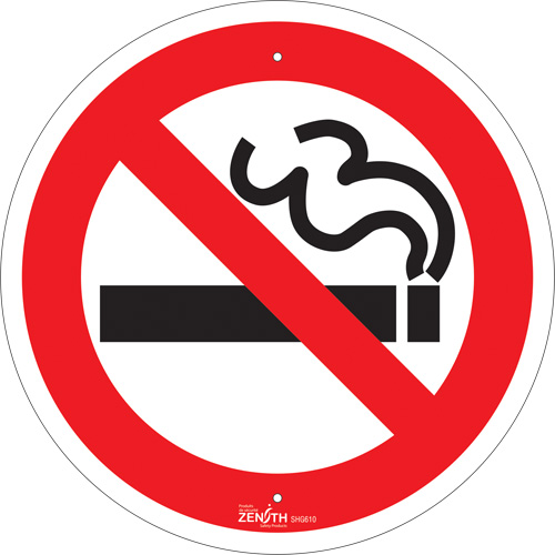 No Smoking CSA Standard Safety Sign, 12" x 12", Aluminum, Pictogram Dufferin Supply