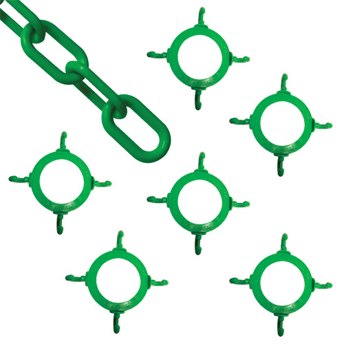 Ensemble de connecteurs de chaîne pour c&ocirc;nes, Vert Dufferin Supply