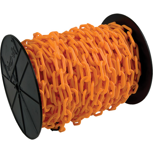 Chaîne de s&eacute;curit&eacute; en plastique robuste, Orange Dufferin Supply