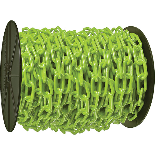 Chaîne de s&eacute;curit&eacute; en plastique robuste, Vert Dufferin Supply