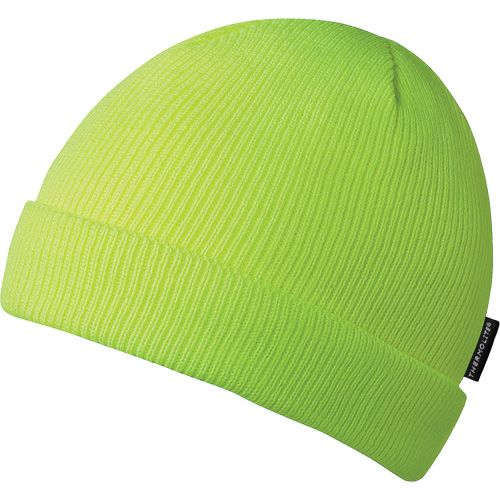 5567A Tuque, Doublure en Acrylique, Taille unique, Jaune lime haute visibilit&eacute; Dufferin Supply