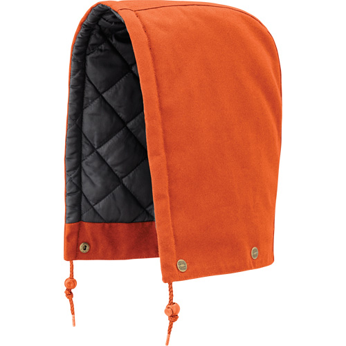 539 Capuchon pour parka, blouson aviateur ou combinaison de s&eacute;curit&eacute; matelass&eacute;e, Orange, Coton Dufferin Supply
