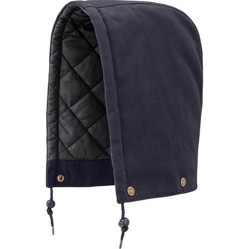 538 Hood for Quilted Safety Parka, Bomber or Coverall, Navy Blue, Cotton Dufferin Supply