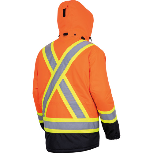 5407 Waterproof Insulated Heated Safety Jacket, Men's, Small, High-Visibility Orange Dufferin Supply