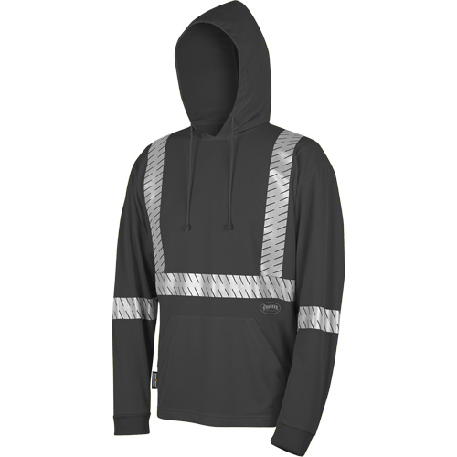 6966 Bird's-Eye Safety Hoodie, Small, Black Dufferin Supply