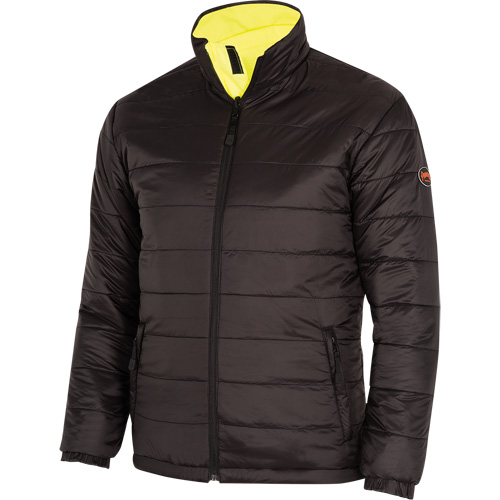 5771 Manteau de s&eacute;curit&eacute; imperm&eacute;able r&eacute;versible, Polyester/Polyur&eacute;thane, Jaune lime haute visibilit&eacute;, Petit Dufferin Supply