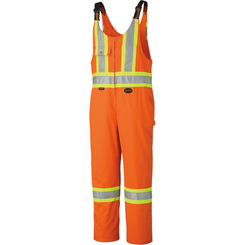 6617ZT Combinaison de s&eacute;curit&eacute; haute visibilit&eacute; avec fermeture &agrave; glissi&egrave;re sur la jambe, Poly-coton, 40 (grand taille), Orange haute visibilit&eacute; Dufferin Supply