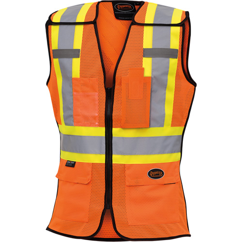 486 Veste de s&eacute;curit&eacute; d&eacute;tachable haute visibilit&eacute;, Orange haute visibilit&eacute;, T-petit, Polyester Dufferin Supply