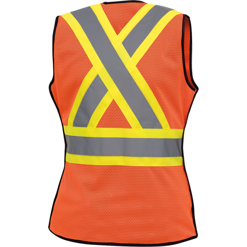 486 Veste de s&eacute;curit&eacute; d&eacute;tachable haute visibilit&eacute;, Orange haute visibilit&eacute;, T-petit, Polyester Dufferin Supply