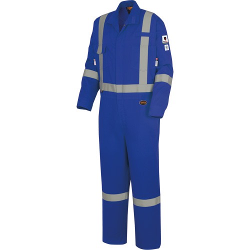 7709AT "The Rock" FR-Tech&reg; High Visibility FR/Arc Rated Coveralls, Size 40 (Tall), Royal Blue, 10 cal/cm² Dufferin Supply