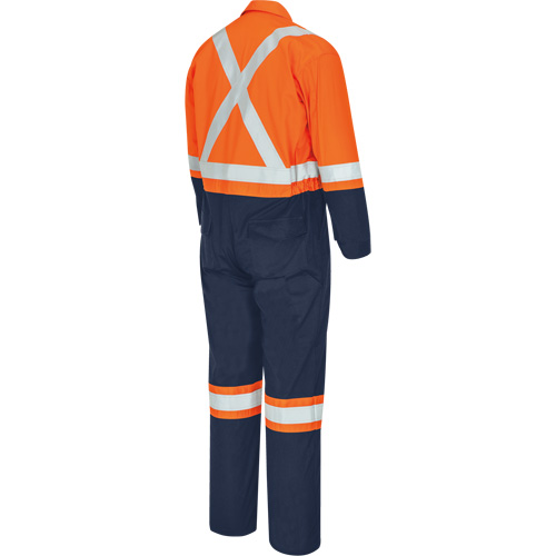 7702BBT FR-Tech&reg; 2-Tone Safety Coverall, Size 40 (Tall), Navy Blue/Orange, 10 cal/cm² Dufferin Supply