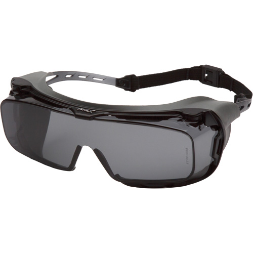 Lunettes &agrave; coques de s&eacute;curit&eacute; Cappture Plus, Lentille Gris, Antibu&eacute;e, Ventilation Ferm&eacute; Dufferin Supply