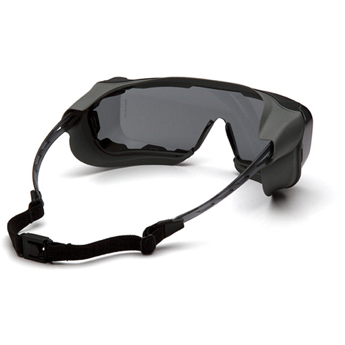 Lunettes &agrave; coques de s&eacute;curit&eacute; Cappture Plus, Lentille Gris, Antibu&eacute;e, Ventilation Ferm&eacute; Dufferin Supply