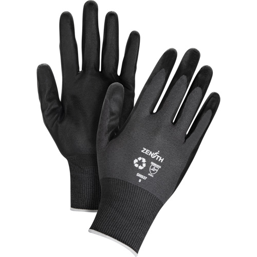 Eco-Friendly Breathable Coated Gloves, 9, Foam Nitrile Coating, 21 Gauge, Nylon/RPET Shell Dufferin Supply