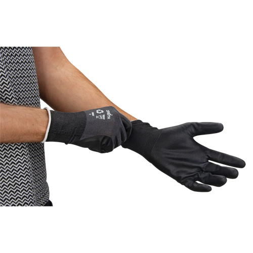 Eco-Friendly Breathable Coated Gloves, 9, Foam Nitrile Coating, 21 Gauge, Nylon/RPET Shell Dufferin Supply