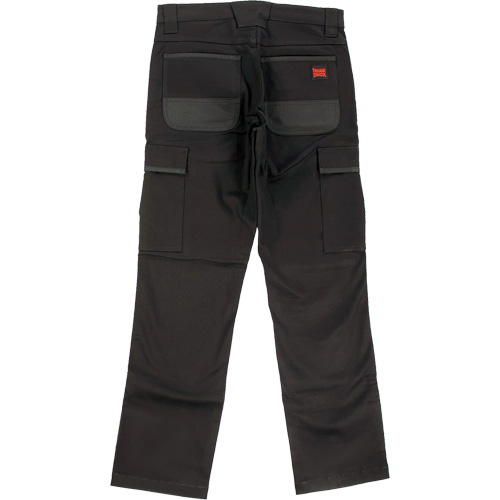 WP100 Work Pants, Cotton/Spandex, Black, Size 4, 30 Inseam Dufferin Supply