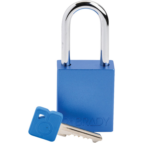 Lockout Padlock, Safety Padlock, Keyed Different, Aluminum, 1-1/2" Width Dufferin Supply