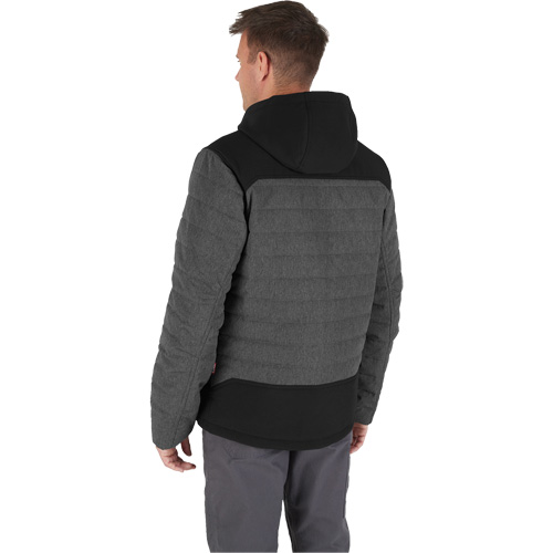 M12 Heated Quietshell Jacket with Battery, Men's, Small, Grey Dufferin Supply