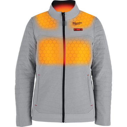 Manteau chauffant M12 Axis avec pile, Femmes, 2T-Grand, Gris Dufferin Supply