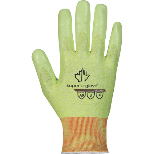 Hi-Viz S18TAXFN Cut-Resistant Gloves, Size 6, 18 Gauge, Foam Nitrile Coated, TenActiv Shell, ASTM ANSI Level A9 Dufferin Supply