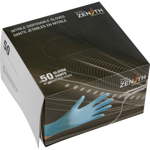 Vending Pack Disposable Gloves, Medium, Nitrile, 4.5-mil, Powder-Free, Blue, Class 2 Dufferin Supply