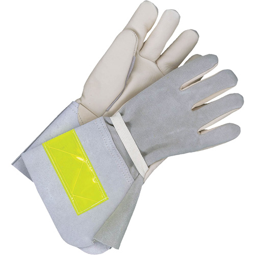 Gants de travail doubl&eacute;s avec poignet de 5", Cuir fleur de vache, Taille 10 Dufferin Supply