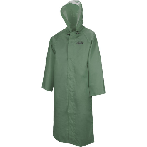 Manteau long avec capuchon d&eacute;tachable Hurricane 851, T-Grand, Vert Dufferin Supply