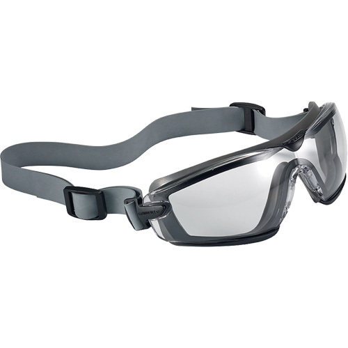 Cobra TPR Compact Safety Goggles, Clear Lens, Anti-Fog/Anti-Scratch, Closed Vent Dufferin Supply