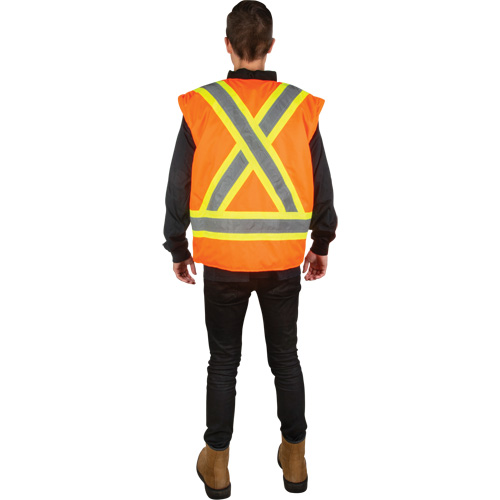 Parka d'hiver imperm&eacute;able 7-en-1, Orange haute visibilit&eacute;, Moyen Dufferin Supply