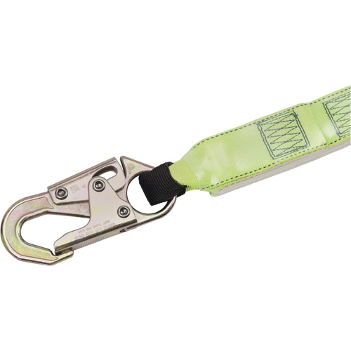 SA-64000-4 Shock Absorbing Lanyard, 4', Snap Hook Center, Snap Hook Leg Ends, Polyester Dufferin Supply