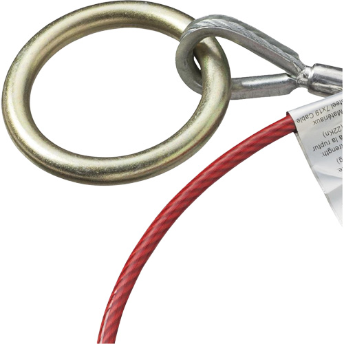 AS-21210-6 6' Cable Anchor with Snap Hook & O-Ring, Sling, Temporary Use Dufferin Supply