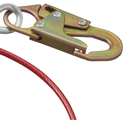 AS-21210-6 6' Cable Anchor with Snap Hook & O-Ring, Sling, Temporary Use Dufferin Supply