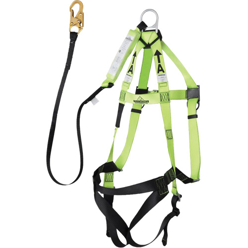 FBH-10000A5440-4 4' Class A Harness & Lanyard with 220 lbs. Capacity, Harness/Lanyard Combo Dufferin Supply