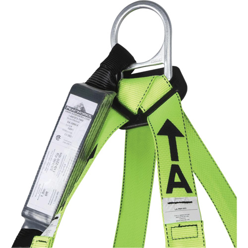 FBH-10000A6440-4 4' Class A Harness & Lanyard with 350 lbs. Capacity, Harness/Lanyard Combo Dufferin Supply