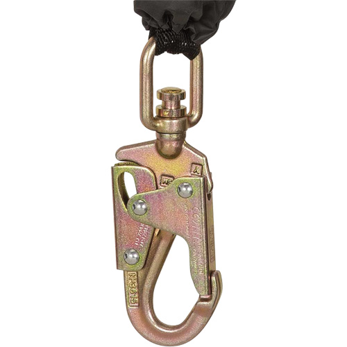 SRL-73302-10LE Self-Retracting Lifeline, 10', Galvanized Steel, Swivel Dufferin Supply