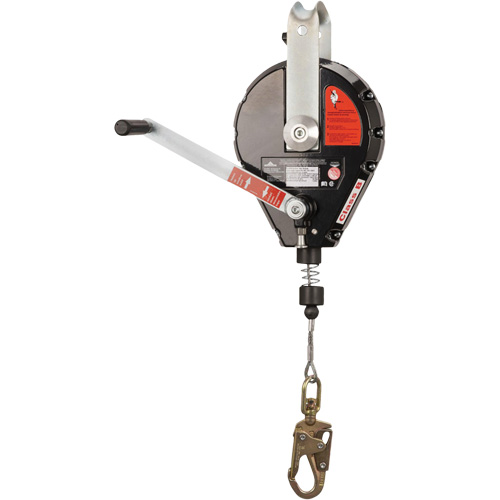 SRL-73303-60 Cable Self-Retracting Lifeline with Recovery, 60', Galvanized Steel, Swivel Dufferin Supply