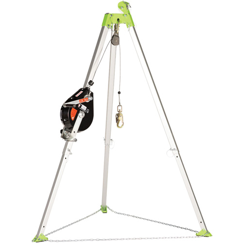 SRL-73303-96 Cable Self-Retracting Lifeline with Recovery, 96', Galvanized Steel, Swivel Dufferin Supply