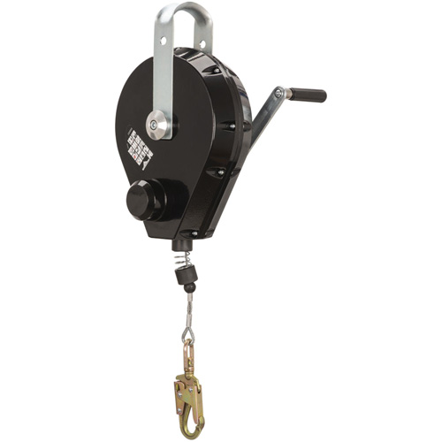 SRL-73303-96 Cable Self-Retracting Lifeline with Recovery, 96', Galvanized Steel, Swivel Dufferin Supply