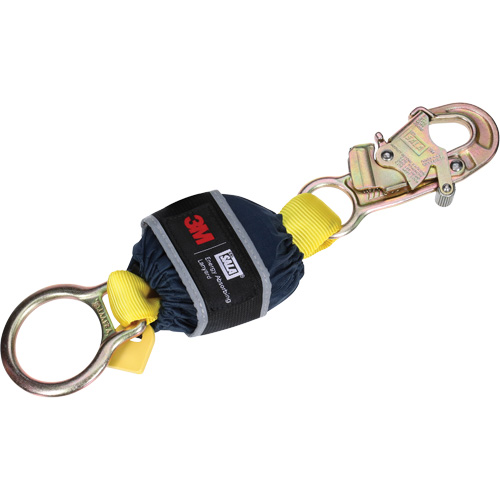 Amortisseur, 1,3', Point d'ancrage &agrave; Anneau en D, Crochet mousqueton aux jambes Dufferin Supply