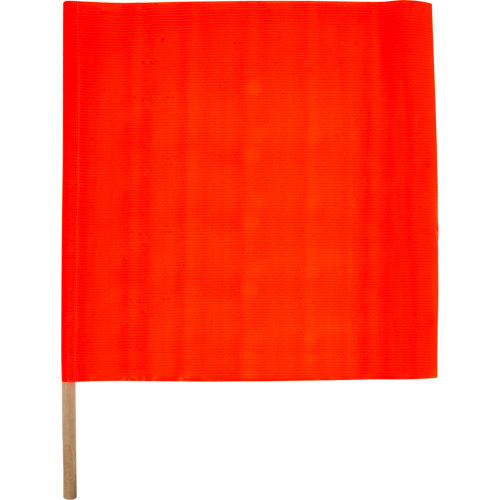 Drapeau de s&eacute;curit&eacute; routi&egrave;re, Mailles, Avec manche Dufferin Supply