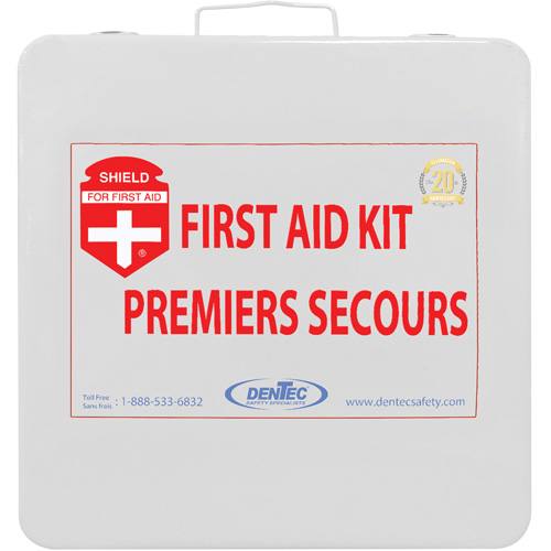 Trousse de premiers soins Shield, R&eacute;pond ou surpasse la norme CSA Z1220-24 type 2 environnements &agrave; faible risque, Moyen (26-50 travailleurs) Dufferin Supply