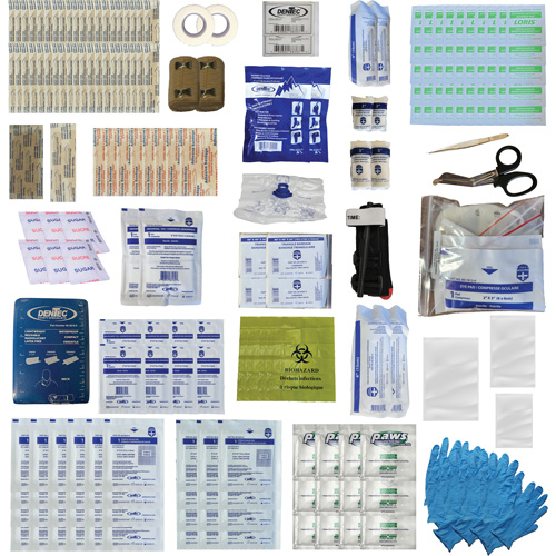 Trousse de premiers soins Shield, R&eacute;pond ou surpasse la norme CSA Z1220-24 type 3 environnements &agrave; haut risque, Moyen (26-50 travailleurs) Dufferin Supply