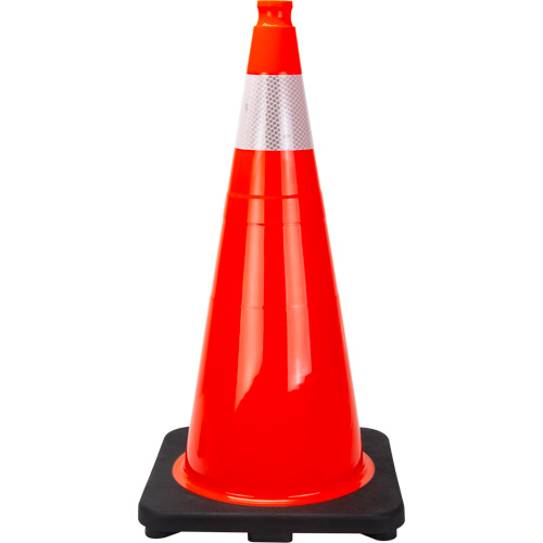 Premium Traffic Cone, 28", Orange, 4" Reflective Collar(s) Dufferin Supply