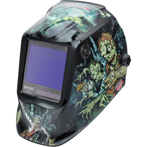 VIKING 3350 Zombie Welding Helmet, 3.74" L x 3.34" W View Area, 5 - 13 Shade Range Dufferin Supply