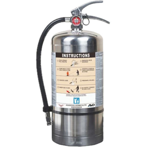 Extincteur pour la protection contre l'incendie de pile Lithium-ion, AVD, Capacit&eacute; 6 L Dufferin Supply