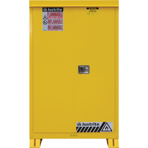 Outdoor Flammable Storage Cabinet, 45 gal., 2 Door, 43" W x 65" H x 18" D Dufferin Supply