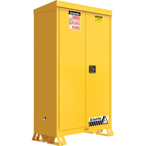Outdoor Flammable Storage Cabinet, 45 gal., 2 Door, 43" W x 65" H x 18" D Dufferin Supply