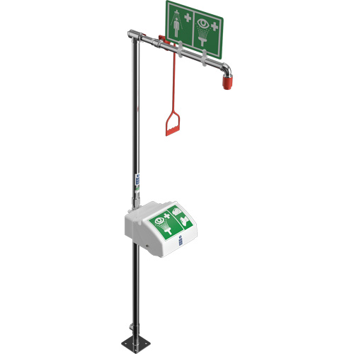 Douche combin&eacute;e avec cuvette ferm&eacute;e en ABS et entr&eacute;e inf&eacute;rieure, Socle Dufferin Supply