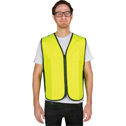 Evaporative Cooling Vest, Medium, High Visibility Lime-Yellow Dufferin Supply